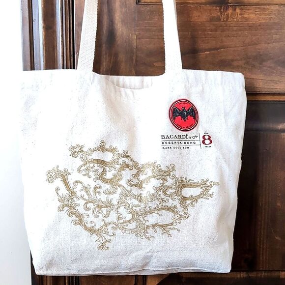 Rare Bacardi Reserva Rum Promotional Reusable Canvas Tote - Picture 1 of 12